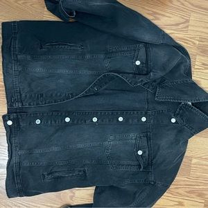 vintage black jean coat
